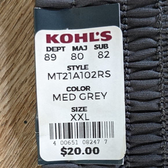 TEK GEAR MEN'S ATHLETIC SHORTS GRAY/TEAL SIZE XXL - Picture 6 of 7